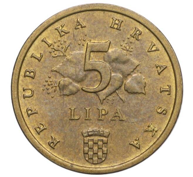 Монета 5 лип 2007 года Хорватия (Артикул K12-06717)