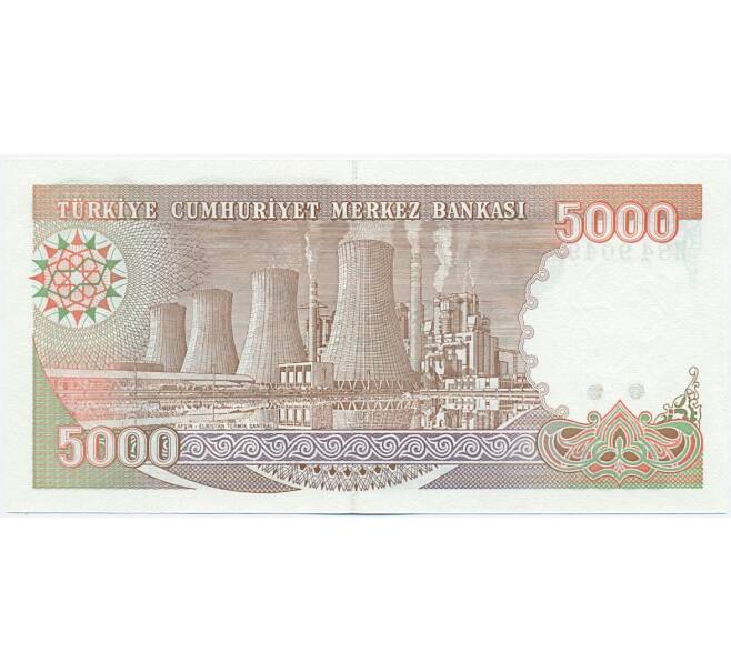 Банкнота 5000 лир 1988 года Турция (Артикул: K12-07027) — Фото №2