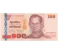 Банкнота 100 бат 2005 года Таиланд (Артикул K12-07032)