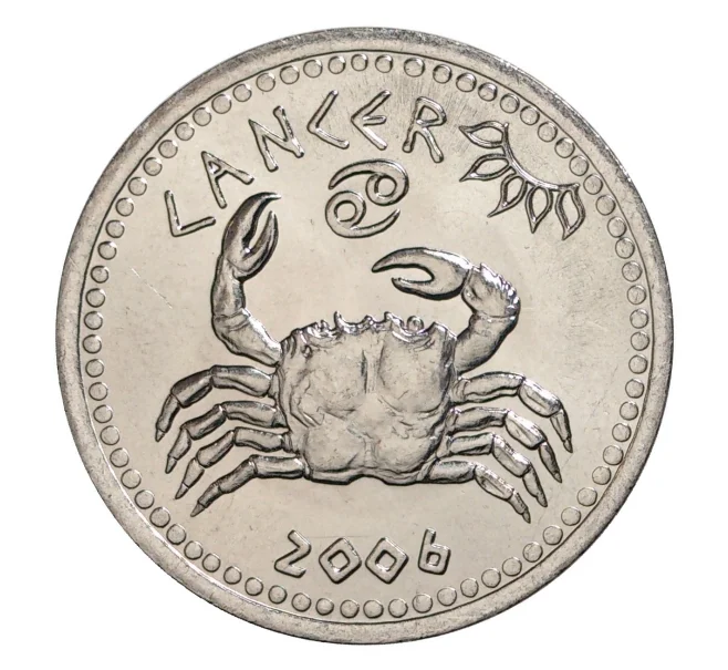 Монета 10 шиллингов 2006 года Сомалиленд «Знак зодиака Рак» (Артикул M2-6658)