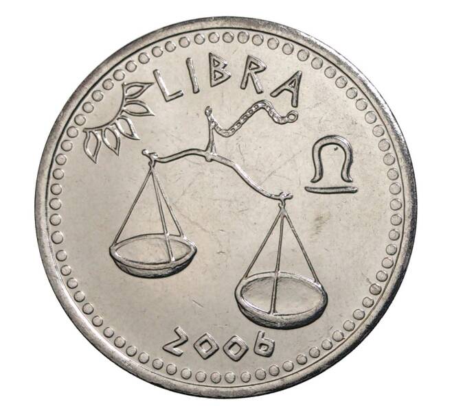 10 шиллингов 2006 года Сомалиленд «Знак зодиака Весы» (Артикул M2-6664)