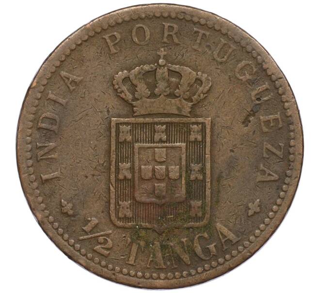 Монета 1/2 танга 1901 года (MCMI) Португальская Индия (Артикул K12-07132)