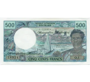 500 франков 1981 года Новые Гебриды