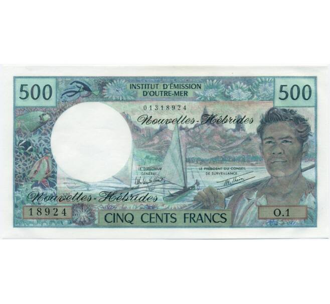 Банкнота 500 франков 1981 года Новые Гебриды (Артикул K12-07166)