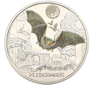 3 евро 2016 года Австрия «Животные со всего мира — Летучая мышь»