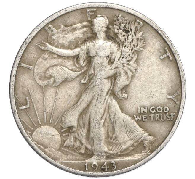 Монета 1/2 доллара (50 центов) 1943 года S США (Артикул M2-73809)