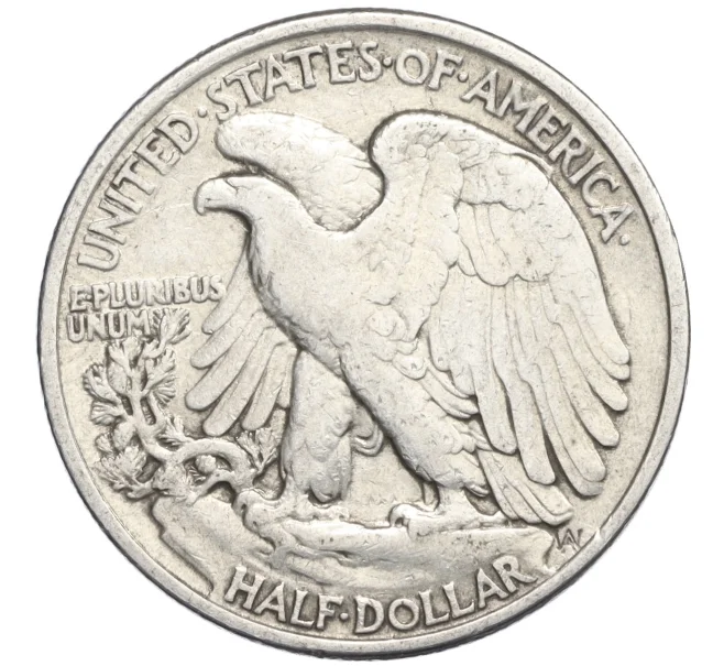 Монета 1/2 доллара (50 центов) 1943 года США (Артикул M2-73810)