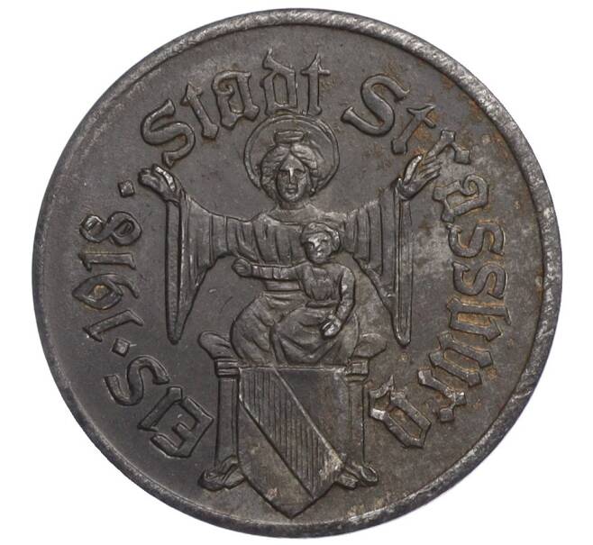 Монета 10 пфеннигов 1918 года Германия — город Страсбург (Нотгельд) (Артикул M2-73822)