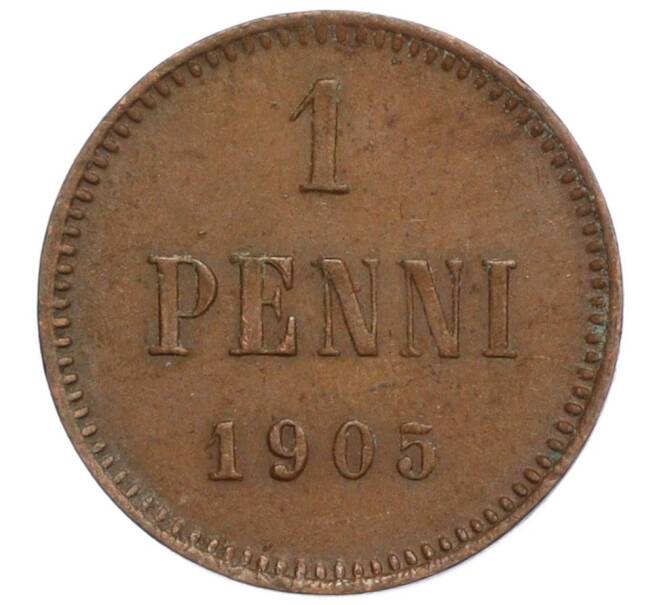 Монета 1 пенни 1905 года Русская Финляндия (Артикул: M1-58992) — Фото №1