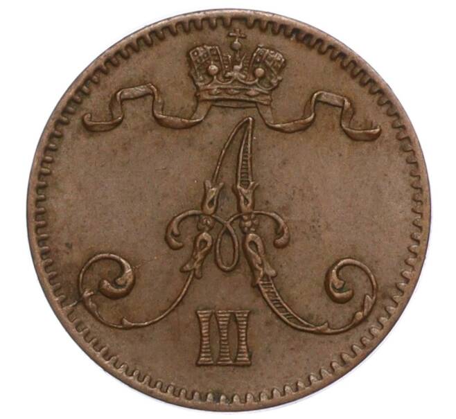 Монета 1 пенни 1894 года Русская Финляндия (Артикул M1-59002)