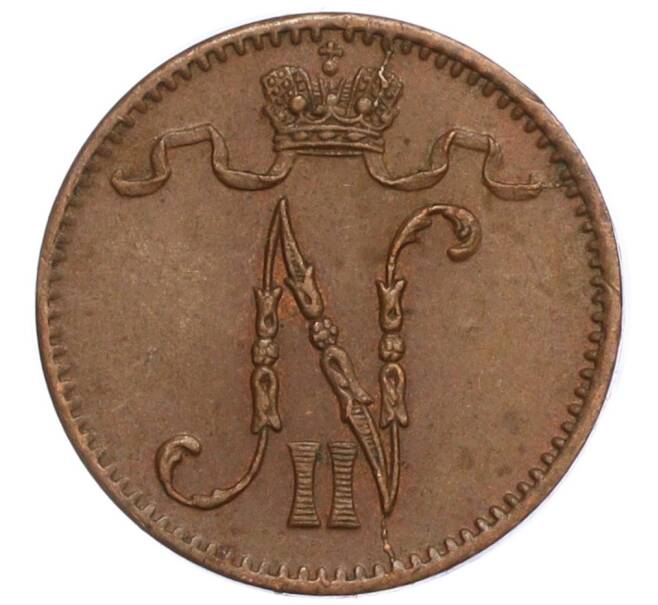 Монета 1 пенни 1900 года Русская Финляндия (Артикул: M1-59021) — Фото №2
