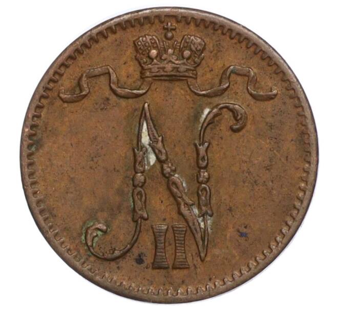 Монета 1 пенни 1900 года Русская Финляндия (Артикул M1-59029)