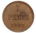 Монета 1 пенни 1901 года Русская Финляндия (Артикул M1-59032)