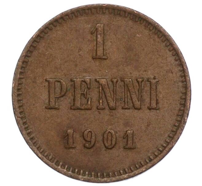 Монета 1 пенни 1901 года Русская Финляндия (Артикул M1-59035)
