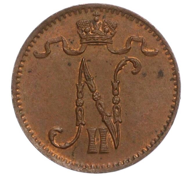Монета 1 пенни 1901 года Русская Финляндия (Артикул M1-59038)