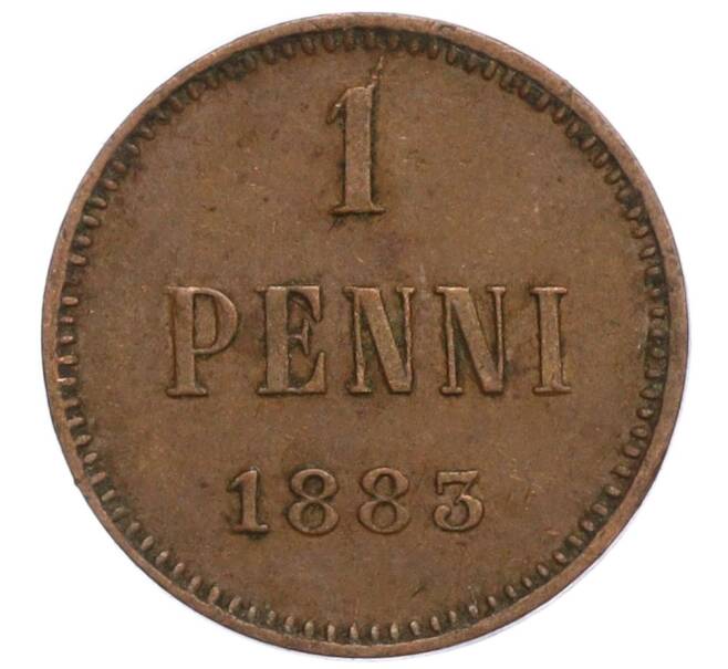 Монета 1 пенни 1883 года Русская Финляндия (Артикул M1-59040)