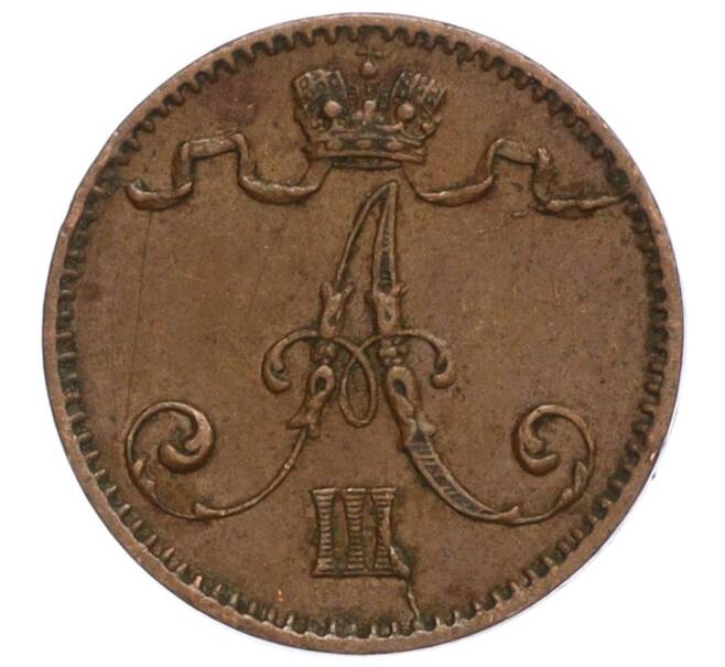Монета 1 пенни 1883 года Русская Финляндия (Артикул M1-59040)