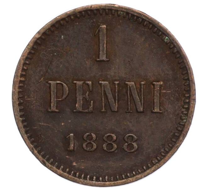 Монета 1 пенни 1888 года Русская Финляндия (Артикул M1-59041)