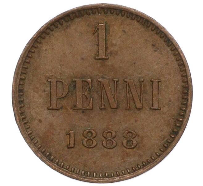 Монета 1 пенни 1888 года Русская Финляндия (Артикул M1-59048)