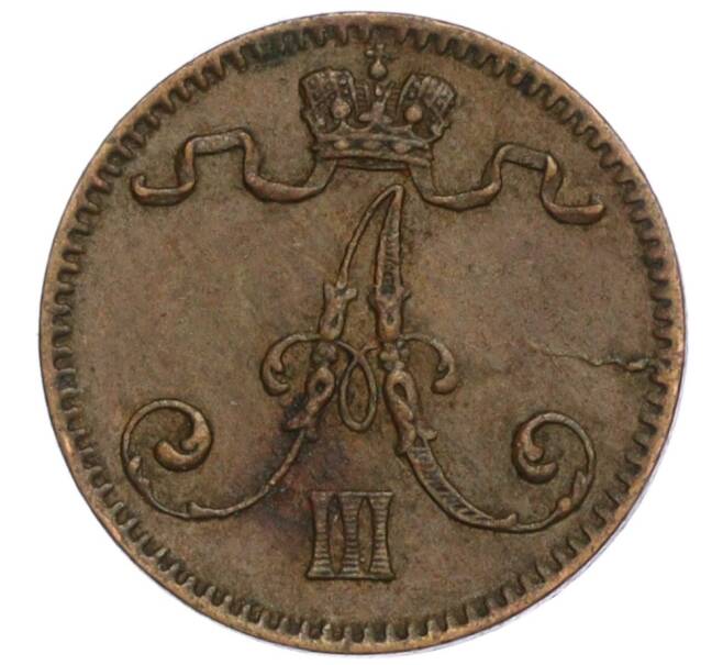 Монета 1 пенни 1888 года Русская Финляндия (Артикул M1-59050)