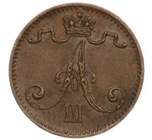 1 пенни 1892 года Русская Финляндия