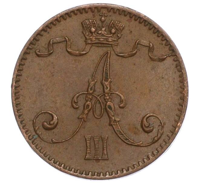Монета 1 пенни 1893 года Русская Финляндия (Артикул M1-59068)