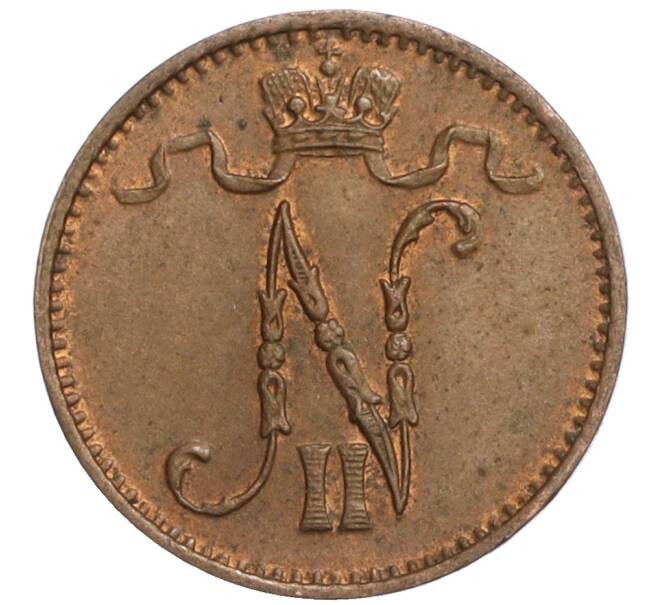 Монета 1 пенни 1915 года Русская Финляндия (Артикул: M1-59128) — Фото №2