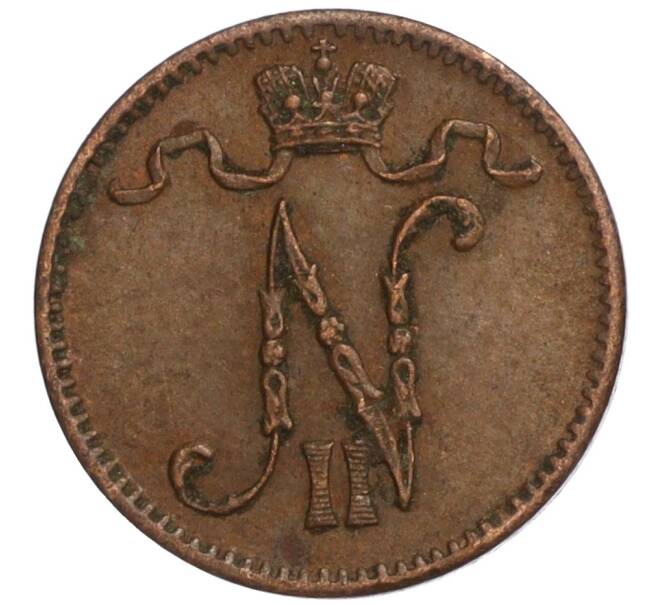 Монета 1 пенни 1912 года Русская Финляндия (Артикул: M1-59186) — Фото №2
