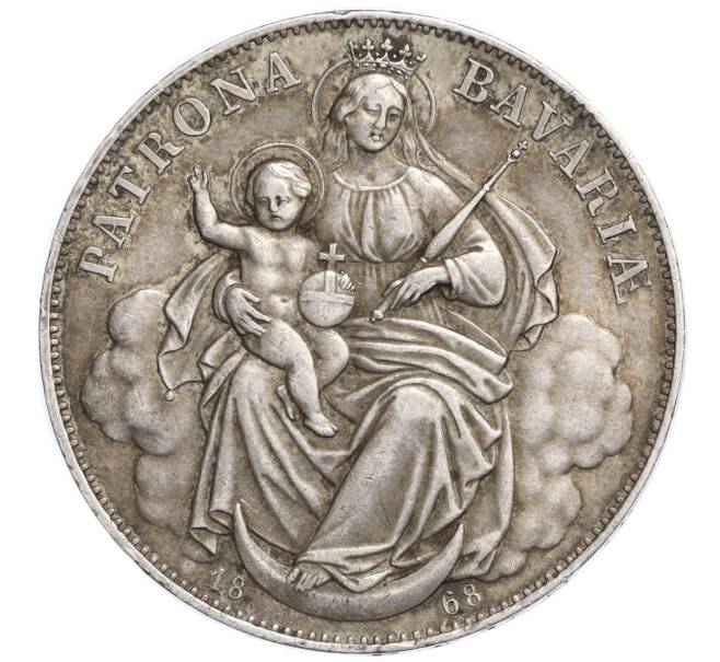 Монета 1 талер 1868 года Бавария (Артикул M2-73853)