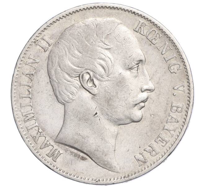 Монета 1 союзный талер 1861 года Бавария (Артикул M2-73854)