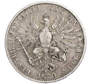 1 союзный талер 1870 года A Пруссия — Фото №2