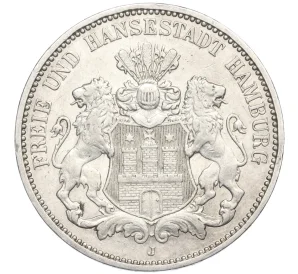 3 марки 1909 года Германия (Гамбург)