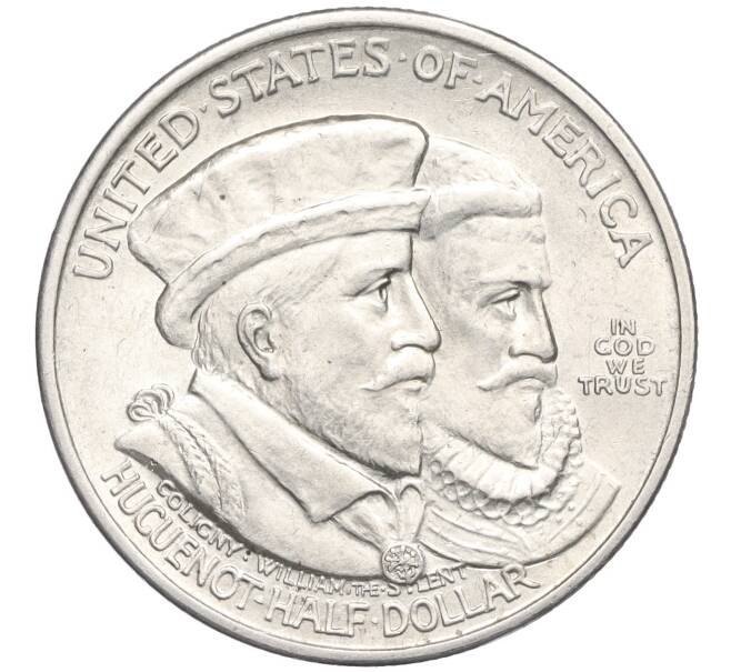 Монета 1/2 доллара (50 центов) 1924 года США «300 лет основания Новой Голландии» (Артикул M2-73887)