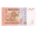 Банкнота 1000 франков 2012 года Западно-Африканский валютный союз — литера А (Кот-Д'Ивуар) (Артикул K12-07295)