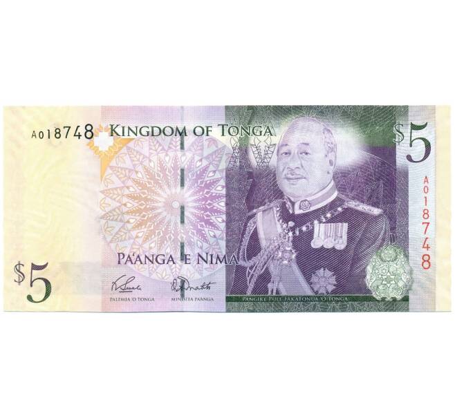 Банкнота 5 паанга 2009 года Тонга (Артикул K12-07298)