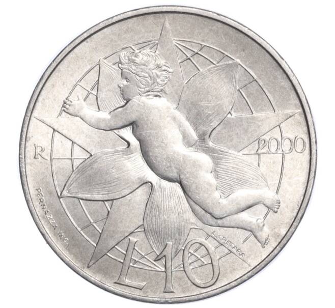 Монета 10 лир 2000 года Сан-Марино (Артикул K12-07548)
