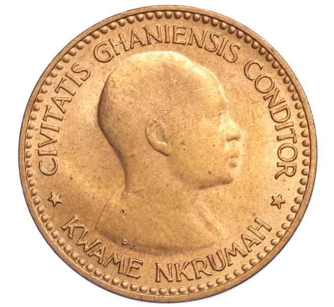 Монета 1/2 пенни 1958 года Гана (Артикул K12-07556)
