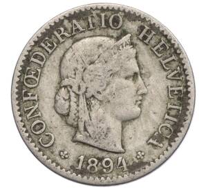 5 раппенов 1894 года Швейцария — Фото №1