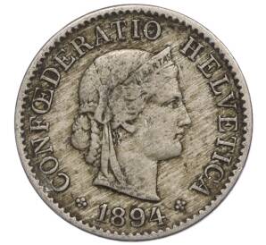 5 раппенов 1894 года Швейцария — Фото №1