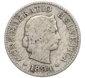 5 раппенов 1894 года Швейцария — Фото №1