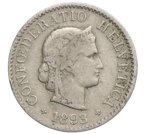 5 раппенов 1893 года Швейцария — Фото №1