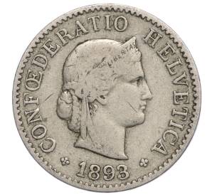 5 раппенов 1893 года Швейцария — Фото №1