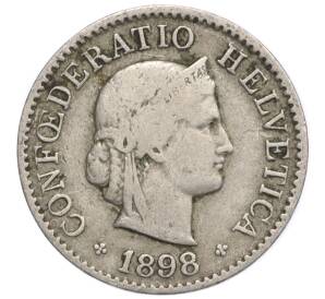 5 раппенов 1898 года Швейцария