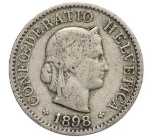 5 раппенов 1898 года Швейцария