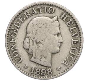 5 раппенов 1898 года Швейцария