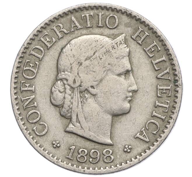 Монета 5 раппенов 1898 года Швейцария (Артикул K12-07888)