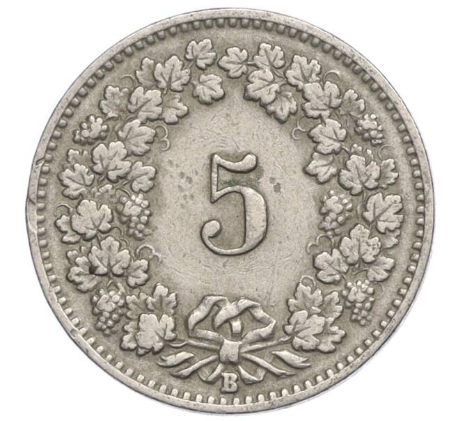 Монета 5 раппенов 1898 года Швейцария (Артикул K12-07888)