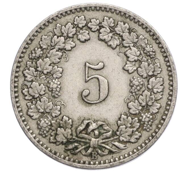 Монета 5 раппенов 1898 года Швейцария (Артикул K12-07890)