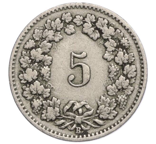 Монета 5 раппенов 1898 года Швейцария (Артикул K12-07891)
