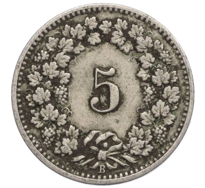 Монета 5 раппенов 1898 года Швейцария (Артикул K12-07893)